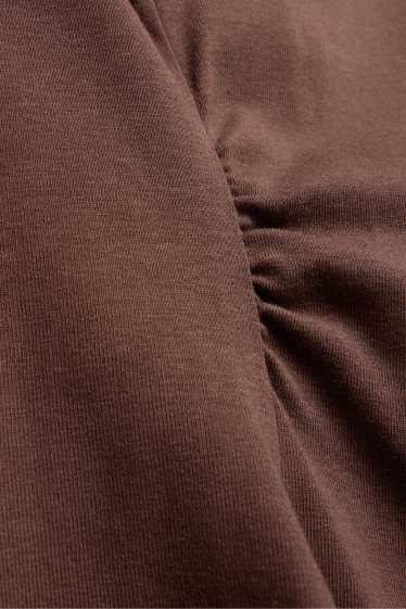 Femei - Tricou - slim fit - maro