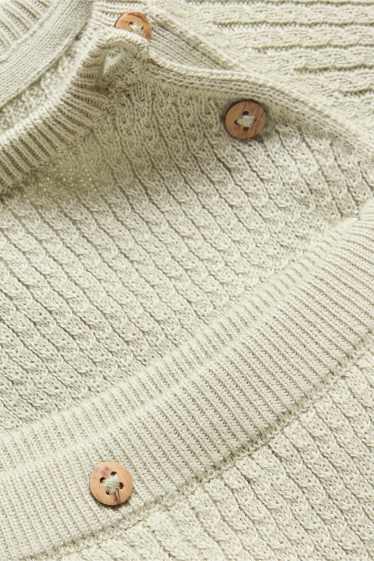 Baby Buben - Erstlingsoutfit - 2 teilig - Zopfmuster - hellgrün