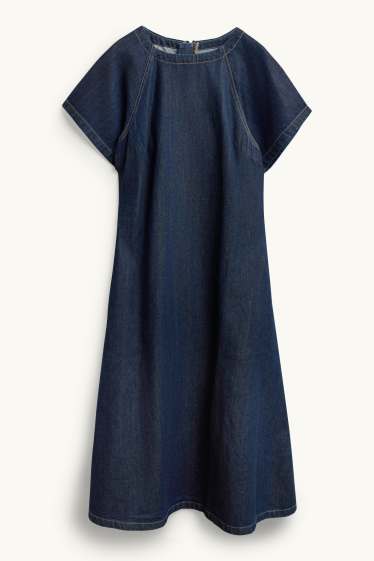 Femei - Rochie - denim-albastru închis
