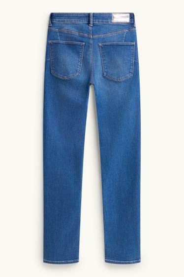 Femei - Slim jeans - talie medie - jeans modelatori - LYCRA® - denim-albastru
