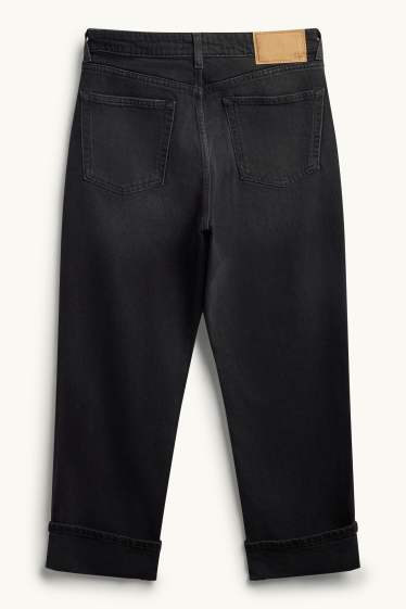 Damen - Boyfriend Jeans - Mid Waist - LYCRA® - dunkeljeansgrau