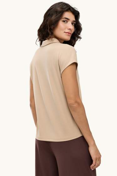 Dona - Polo - regular fit - beix clar