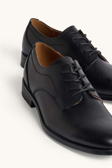 Uomo - Scarpe stringate - similpelle - nero
