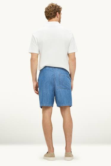 Hommes - Short en jean - jean bleu