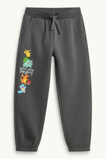 Copii - Băieți - Pokémon - set - hanorac și pantaloni de trening - 2 piese - albastru / gri închis