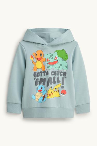 Copii - Băieți - Pokémon - set - hanorac și pantaloni de trening - 2 piese - albastru / gri închis