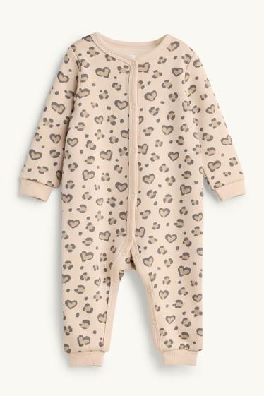Nadó nena - Lleopard - pijama per a nadó - beix