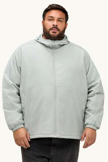 Hommes - Veste à capuche - finition déperlante - vert menthe