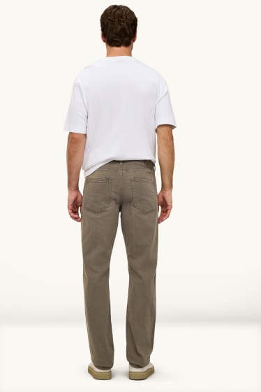 Heren - Straight jeans - jeansbruin