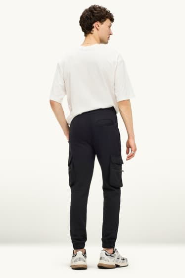 Herren - Cargo-Jogginghose - schwarz