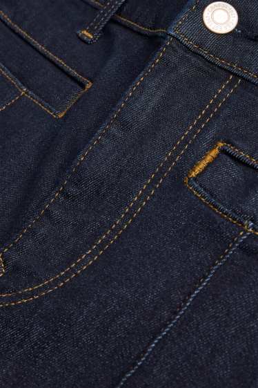 Femei - Bootcut jeans - talie medie - denim-albastru închis