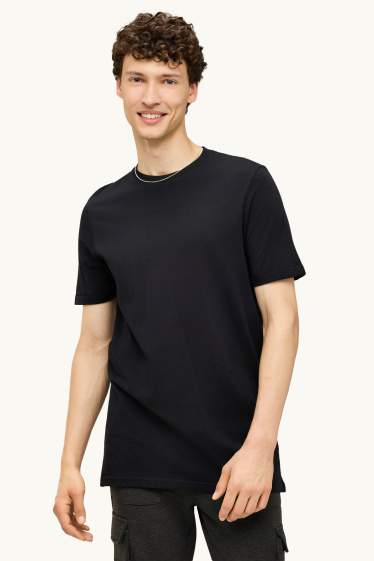 Men - T-shirt - regular fit - black