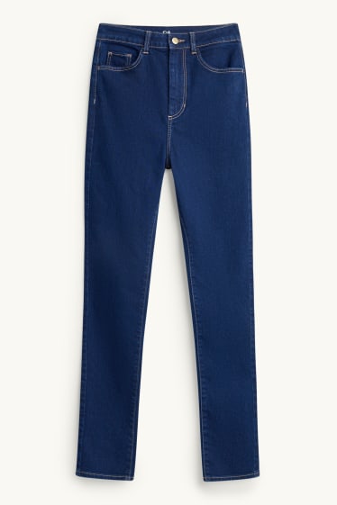 Damen - Jegging Jeans - High Waist - dunkeljeansblau