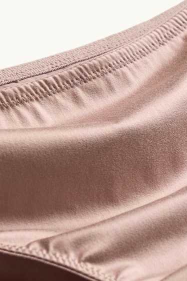 Damen - Satin-Slip - hellbraun