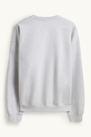 Uomo - Felpa - grigio chiaro melange