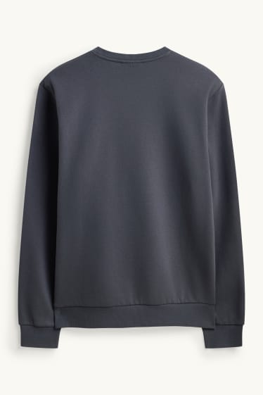 Herren - Sweatshirt - blau  / dunkelgrau