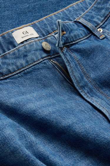 Women - Barrel jeans - high waist - blue denim