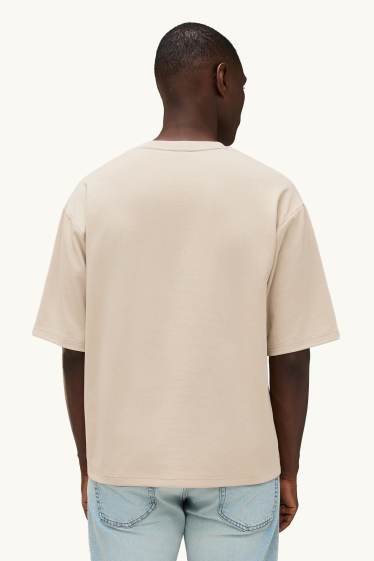 Bărbați - Tricou - relaxed fit - bej