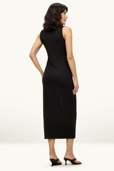 Femmes - Robe en viscose - straight fit - noir
