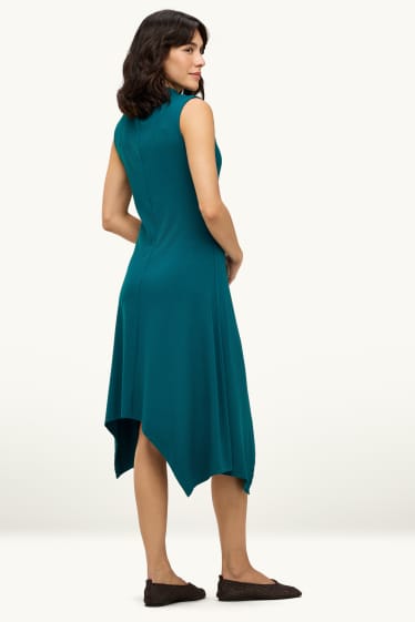 Femmes - Robe en viscose - straight fit - vert