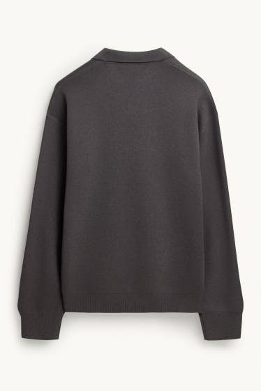 Hommes - Pull - gris foncé