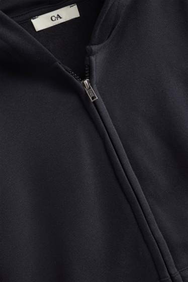 Enfants garçons - Sweat zippé à capuche - noir