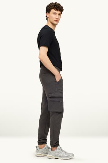 Heren - Cargo-joggingbroek - antraciet