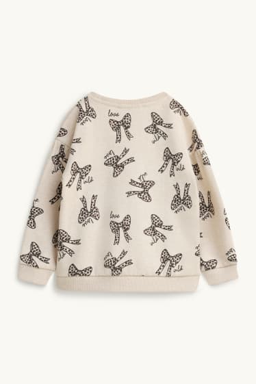Bambine - Fiocco - felpa per neonati - nero / beige