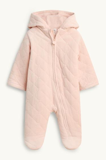 Baby: meisjes - Baby-overall - met patroon - lichtrose