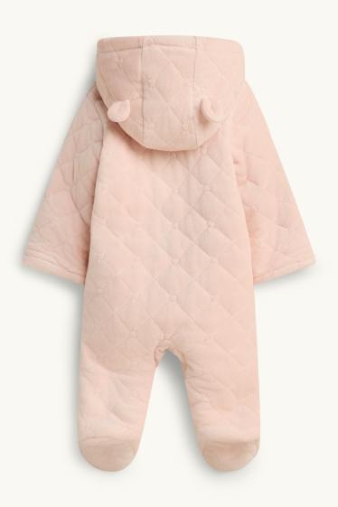 Baby: meisjes - Baby-overall - met patroon - lichtrose