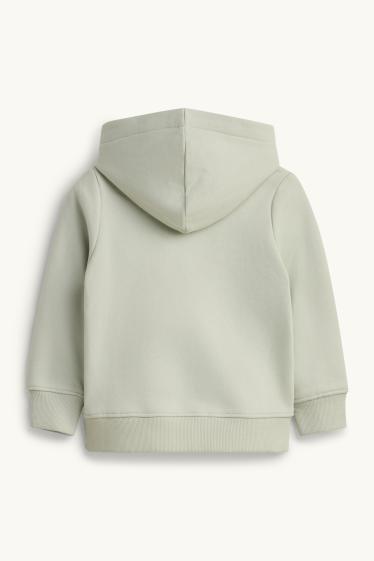 Kinder Buben - Dino, Bär und Wald - Hoodie - hellgrün
