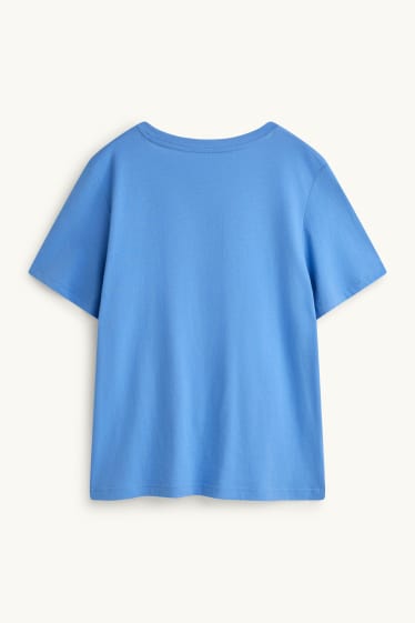 Women - T-shirt - regular fit - Mickey Mouse - light blue