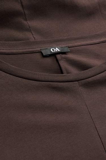 Femmes - T-shirt - regular fit - marron foncé