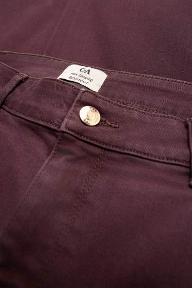 Femmes - Bootcut jean - mid waist - jean galbant - LYCRA® - marron foncé