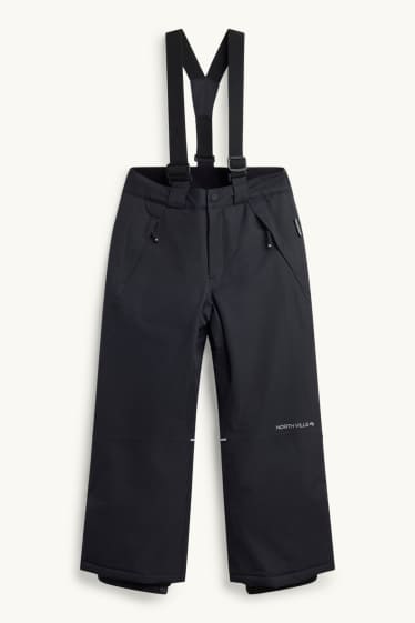 Enfants garçons - Pantalon de ski - imperméable - noir