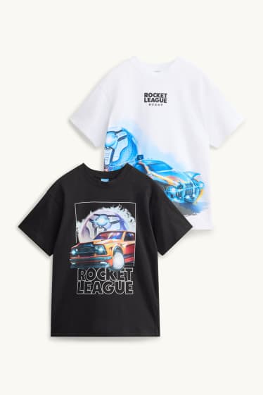 Bambini - Confezione da 2 - Rocket League - t-shirt - bianco / nero