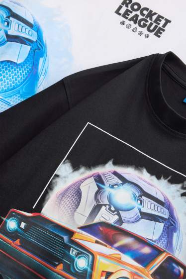 Bambini - Confezione da 2 - Rocket League - t-shirt - bianco / nero