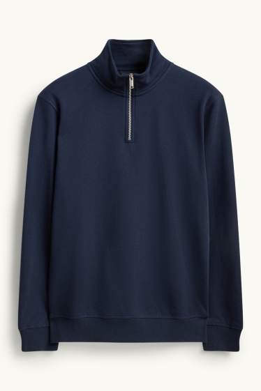Heren - Sweatshirt - donkerblauw