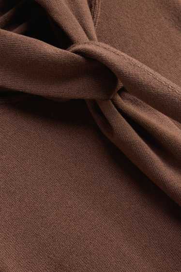 Women - Jumper - short sleeve - brown