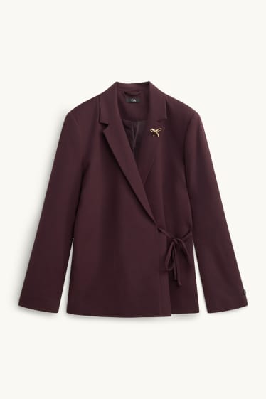 Damen - Blazer - Relaxed Fit - dunkelbraun