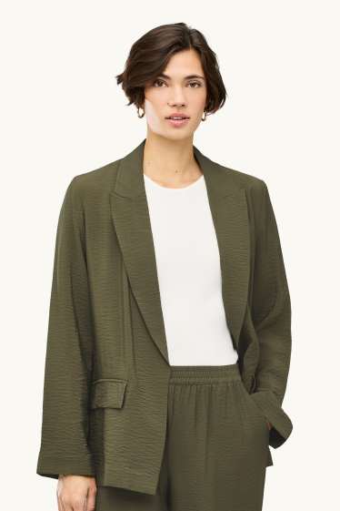 Dámské - Business blejzr - regular fit - khaki