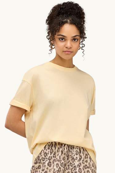 Women - T-shirt - relaxed fit - orange