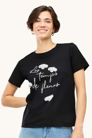 Donna - T-shirt - regular fit - nero