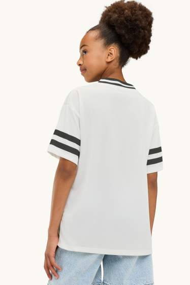 Enfants filles - San Diego - T-shirt - Oversize - blanc / noir