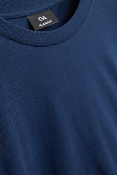 Herren - T-Shirt - Relaxed Fit - dunkelblau