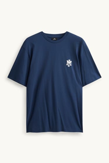 Herren - T-Shirt - Relaxed Fit - dunkelblau