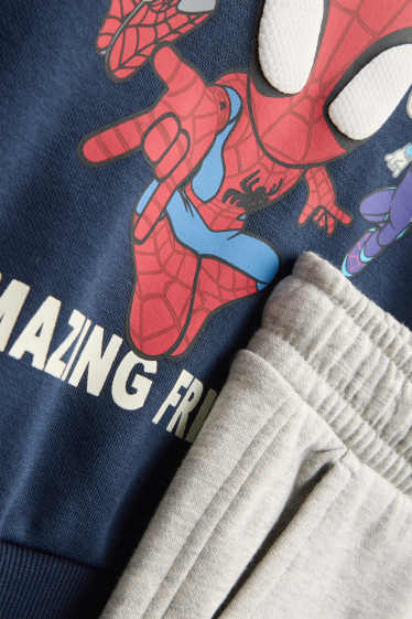 Kinderen: jongens - Spidey - set - sweatshirt en joggingbroek - 2-delig - donkerblauw