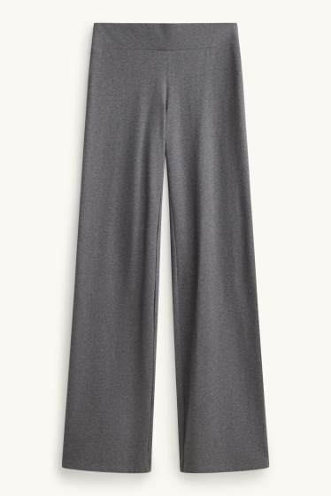 Femei - Straight leggings - gri melanj