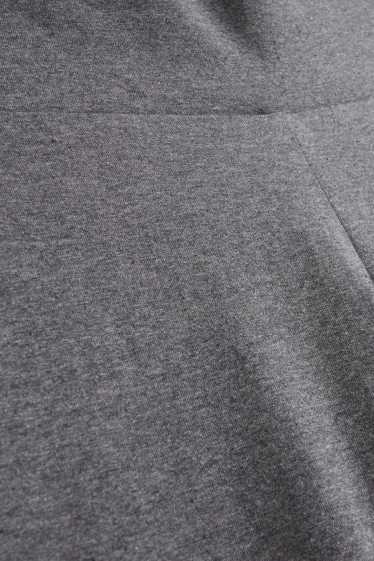 Femei - Straight leggings - gri melanj