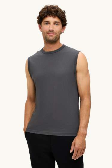 Heren - Tanktop - donkergrijs